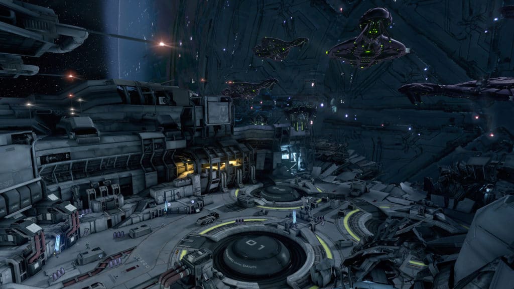 Se réveiller dans un vaisseau coupé en deux avec une flotte Covenante qui tape à la porte. Only in Halo4