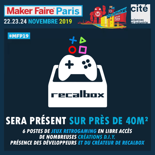 Logo : RECALBOX à la Maker Faire