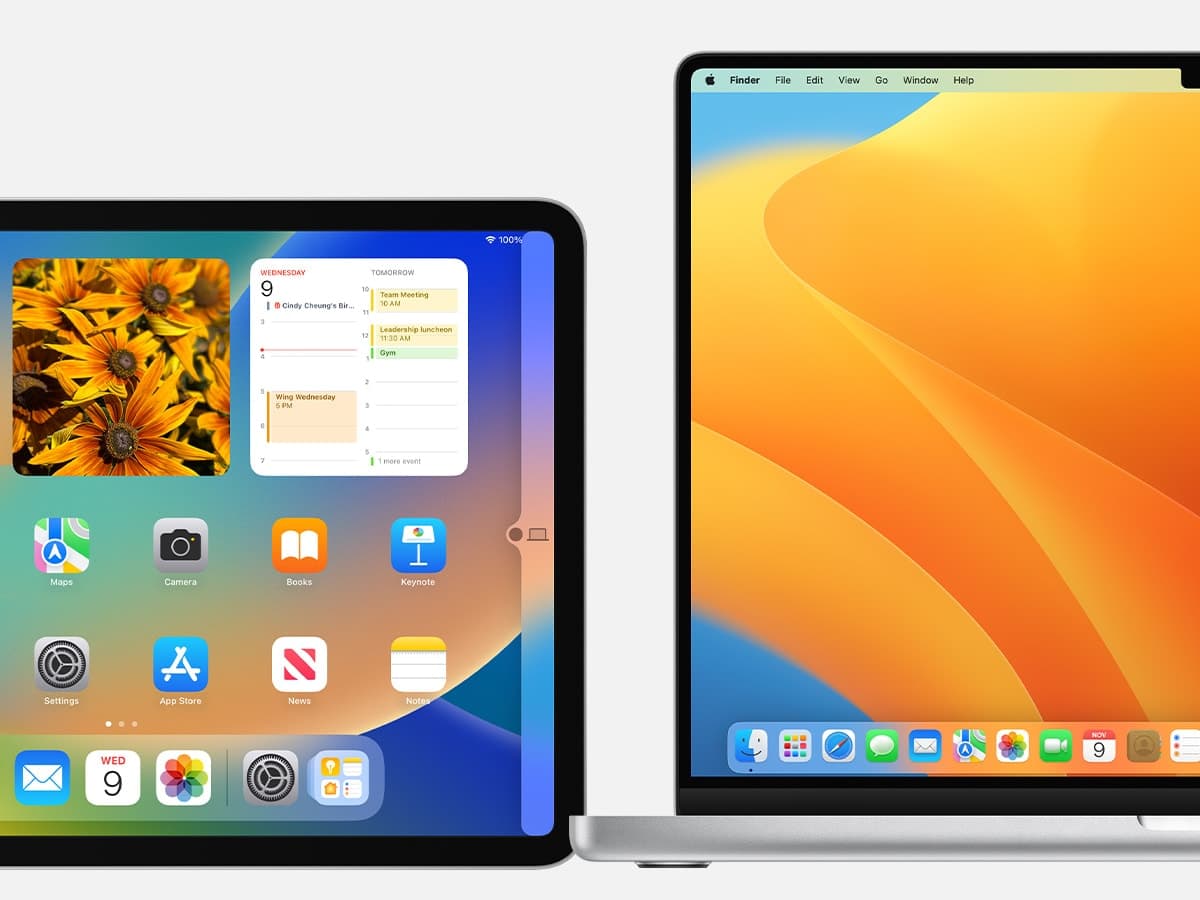 iPad et Mac côte à côte