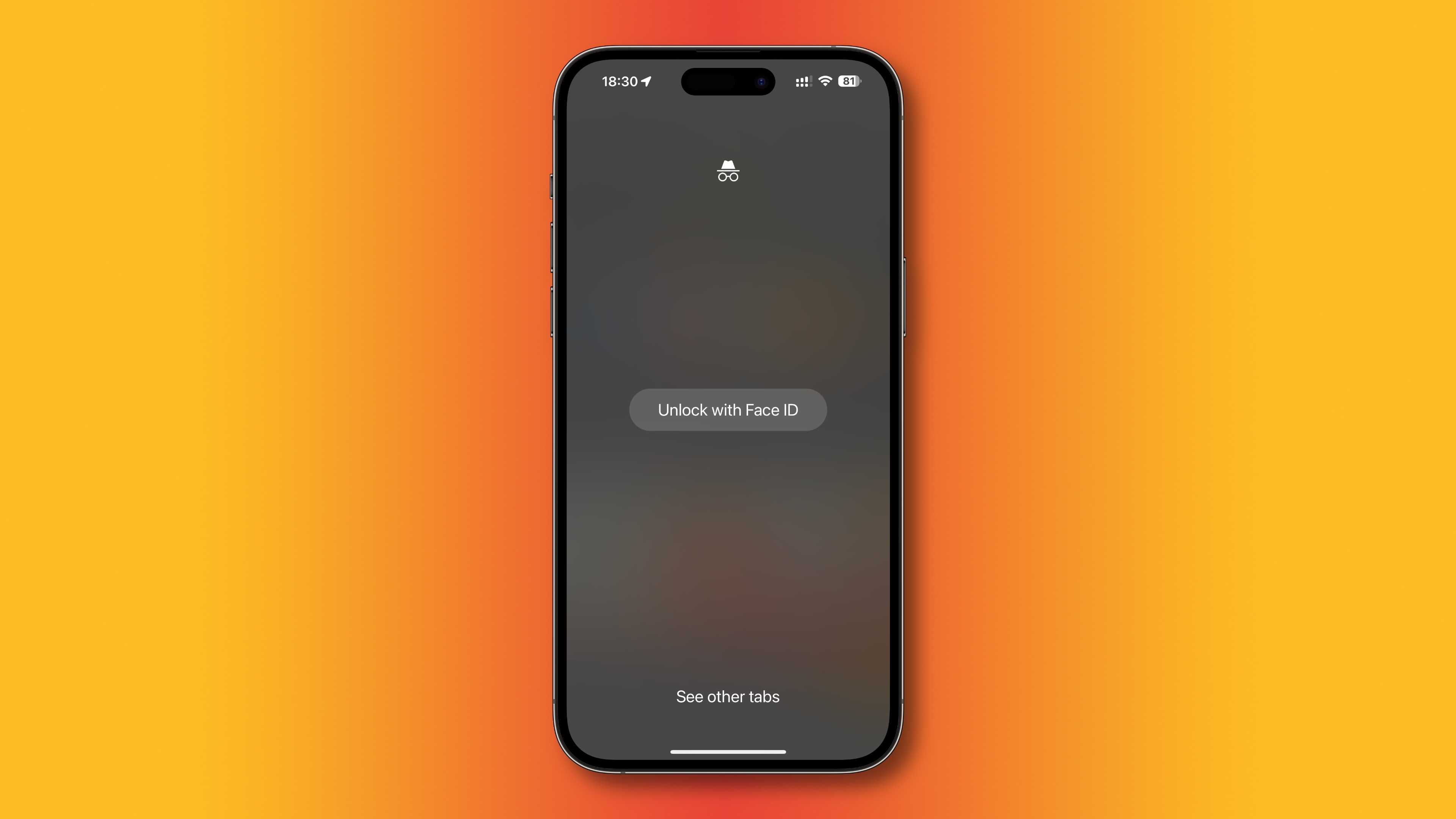 L'invite Face ID pour accéder aux onglets Incognito dans Chrome pour iPhone