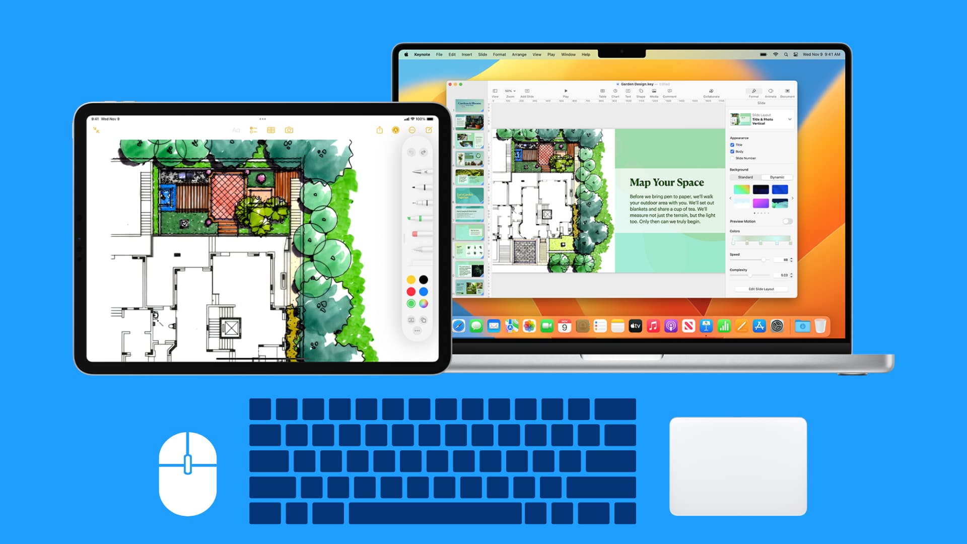 Utilisez une seule souris, un trackpad et un clavier sur Mac et iPad