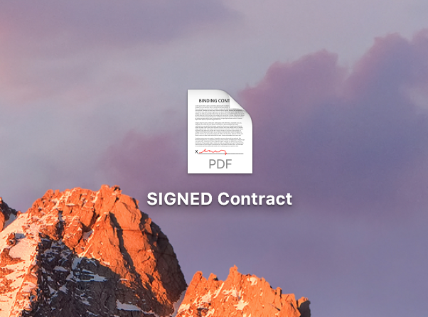 Fichier PDF signé