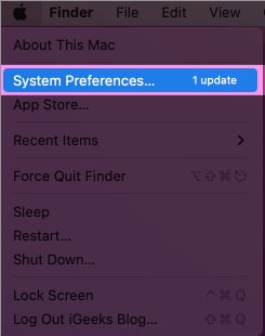 Dans macOS, ouvrez les Préférences Système