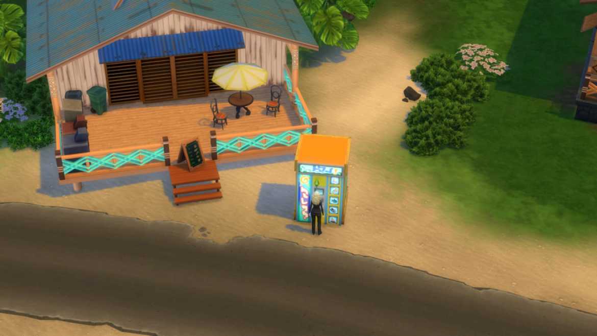 Magasin de noix de coco dans Les Sims 4 Island Living