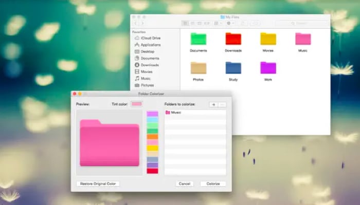 Changer la couleur du dossier par défaut sur Mac avec des applications tierces