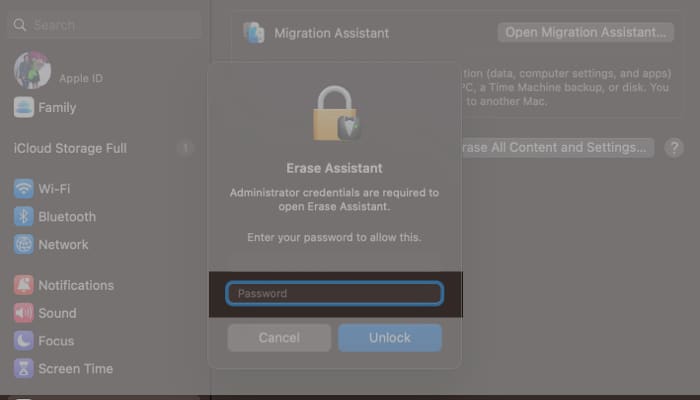 Connectez-vous avec votre login administrateur, entrez le mot de passe pour vous connecter à votre Mac