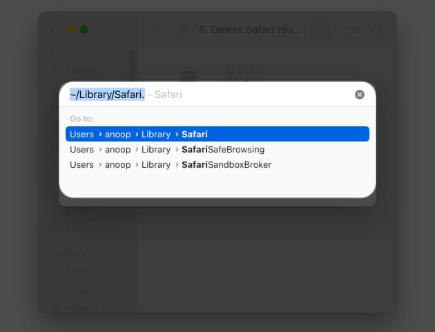 Entrez le code Safari de la bibliothèque