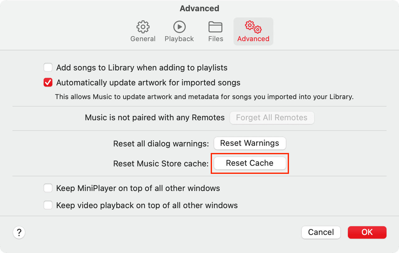 Réinitialisez le cache de Music Store pour empêcher Apple Music de s'arrêter de manière aléatoire