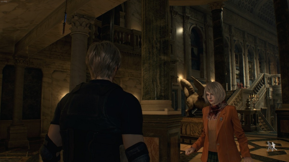 Resident Evil 4 Remake Grand Hall Médaillon bleu 2