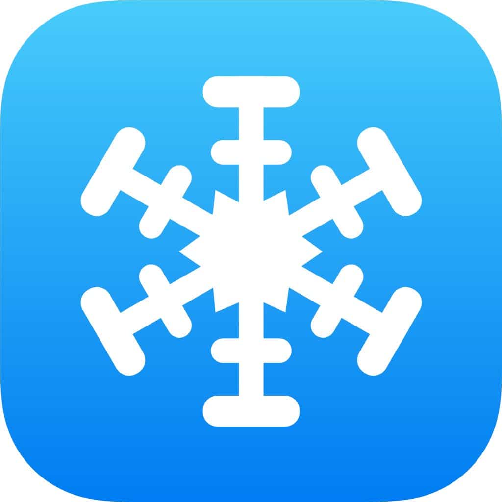 Icône d'application de thème de snowboard pour les iPhones jailbreakés.
