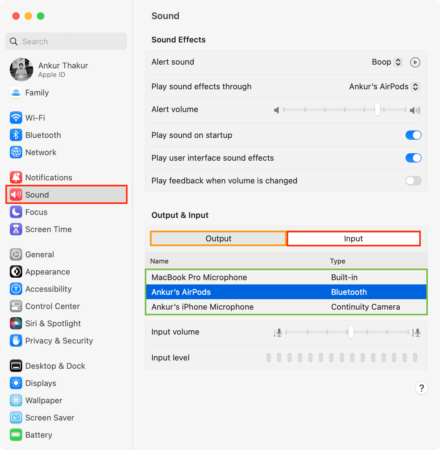 Personnaliser les paramètres sonores dans les paramètres système Mac