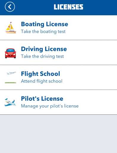 Licence de pilote et école de pilotage BitLife