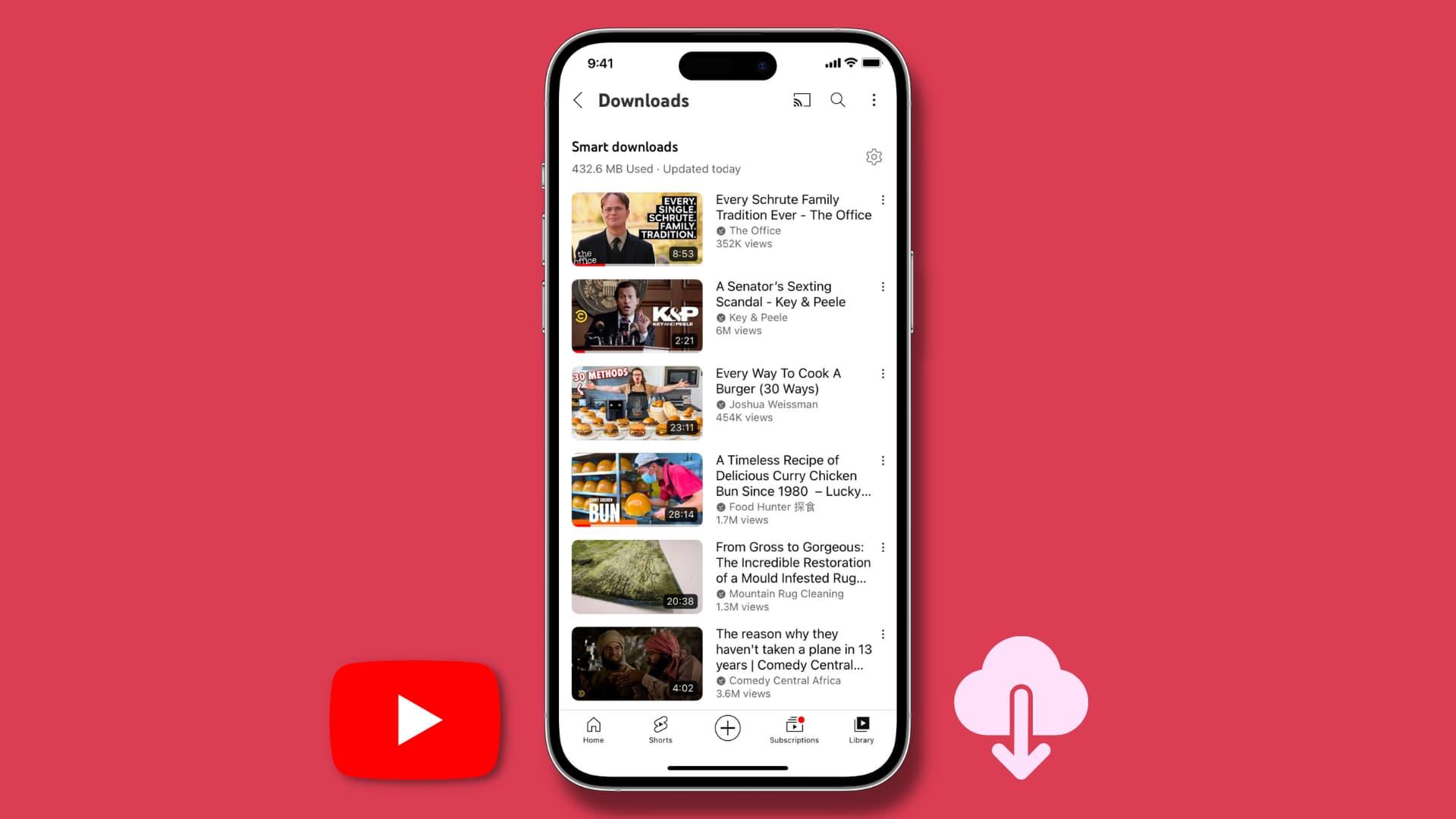 Téléchargements YouTube Smart sur iPhone avec des vidéos hors ligne