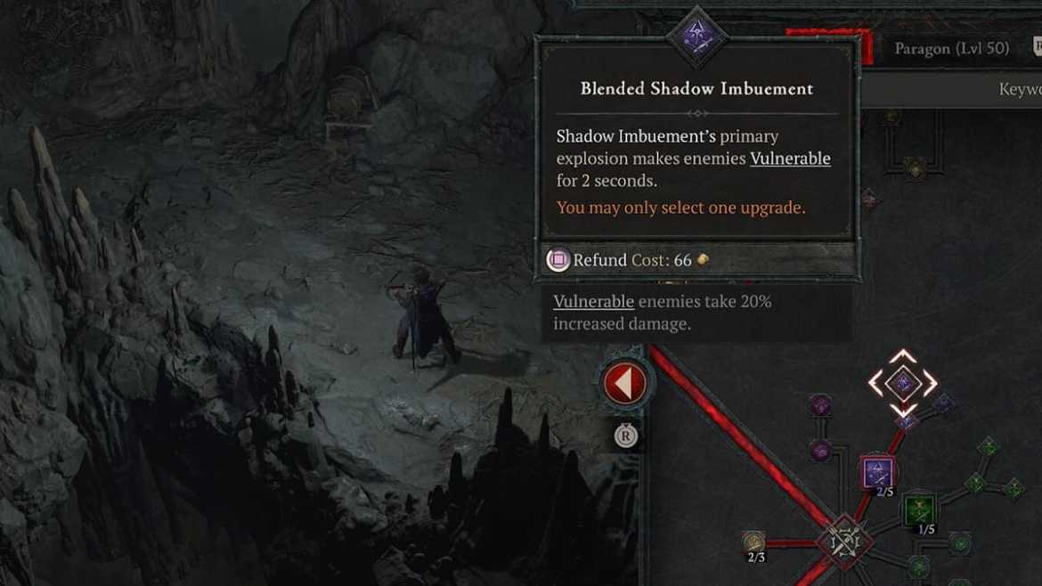 Diablo 4 Rogue Vulnérable Compétence