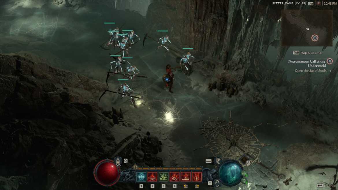 Nécromancien Appel des Enfers pour Golems Diablo 4