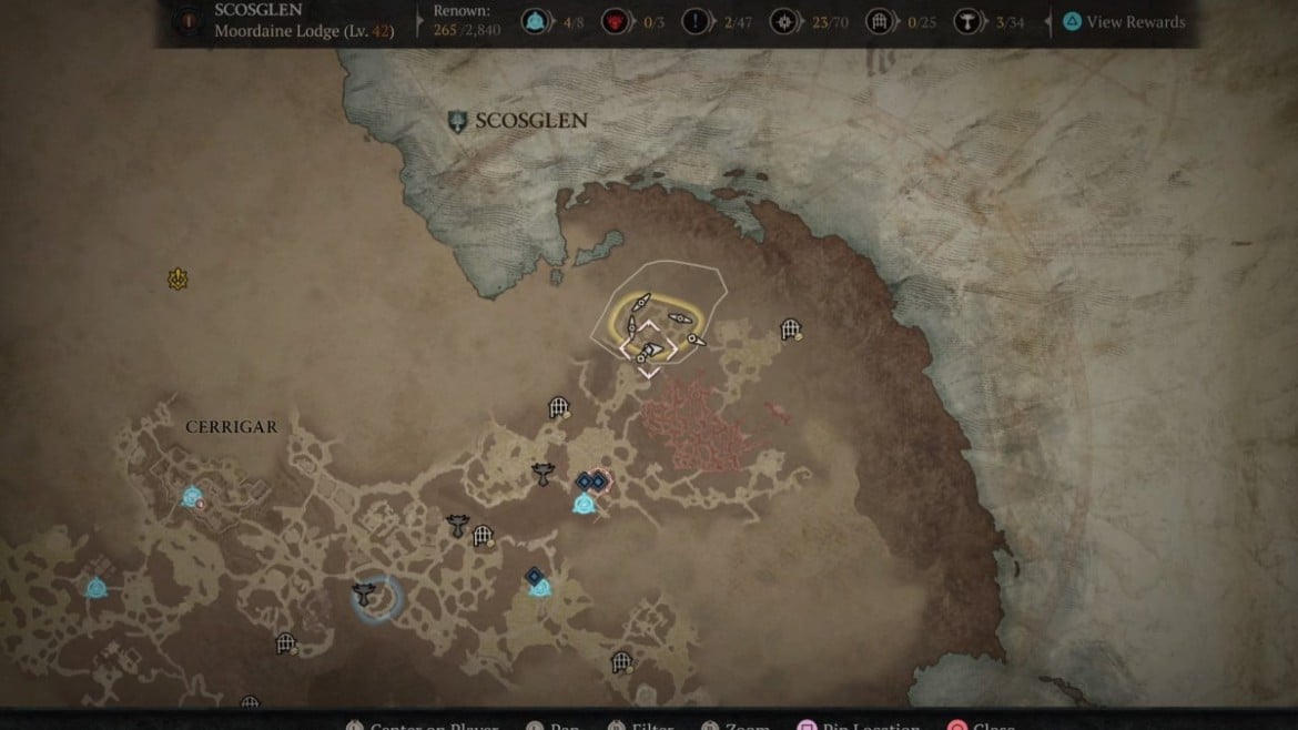 Diablo 4 Moordaine Lodge Stronghold – Emplacement comment battre recompenses