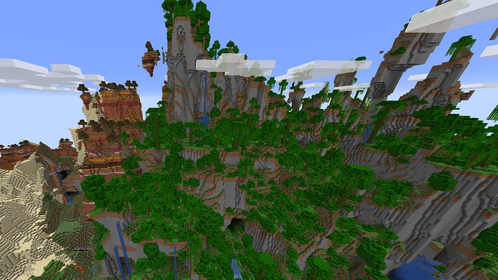 Minecraft Jungle Badlands amplifié