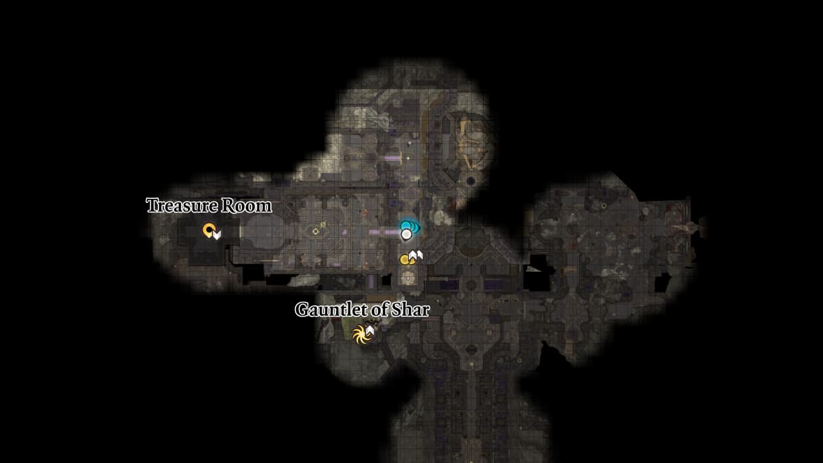 Carte de la bibliothèque silencieuse Baldur’s Gate 3