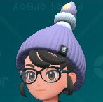 Une capture d’écran d’un bonnet Greavard violet de Pokémon Écarlate et Violet : Le Masque Sarcelle.