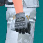 Une capture d’écran des gants d’équitation gris de Pokémon Écarlate et Violette : Le masque sarcelle.