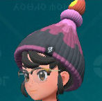 Une capture d’écran d’un bonnet Greavard à motifs de Pokémon Écarlate et Violet: The Saral Mask.