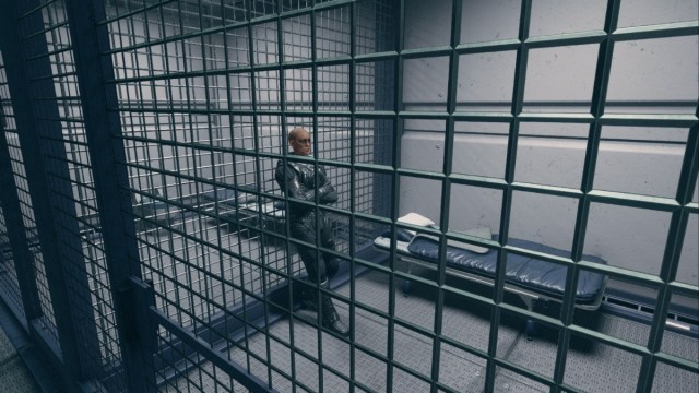 Un criminel de Starfield dans une cellule de prison