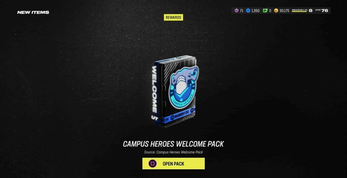 Pack de bienvenue Campus Heroes | Toutes les récompenses
