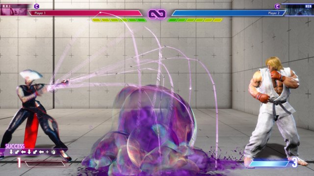 Une capture d’écran de Street Fighter 6 d’A.K.I. interprétant Tainted Talons.