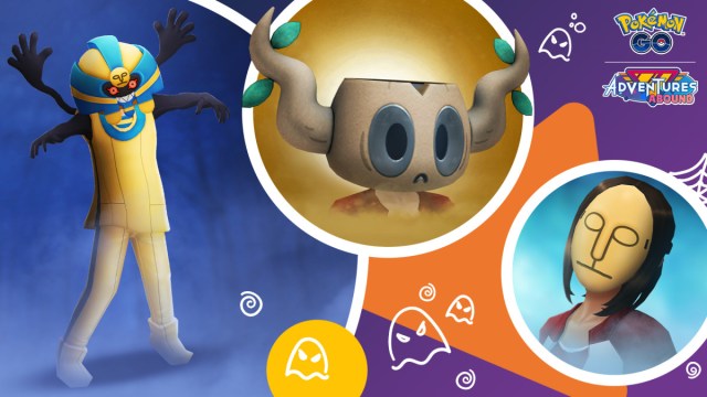 Image officielle des objets d’avatar d’Halloween 2023 de Pokémon GO.