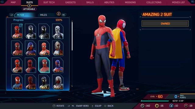 1697732349 131 Tous les costumes dans Spider Man 2 pour Peter et Miles