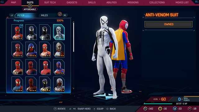 1697732349 183 Tous les costumes dans Spider Man 2 pour Peter et Miles