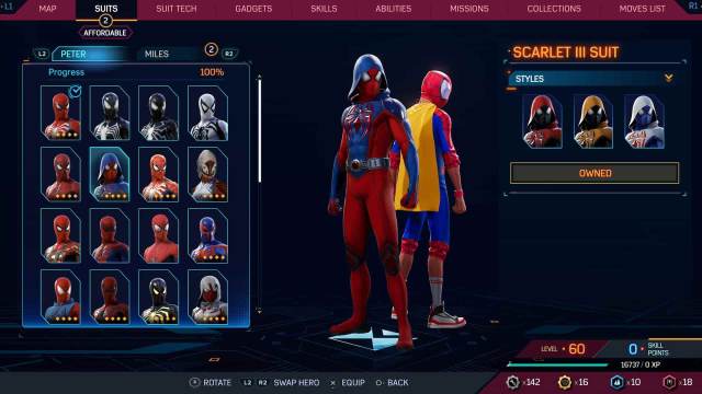 1697732349 293 Tous les costumes dans Spider Man 2 pour Peter et Miles