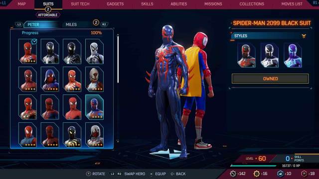 1697732349 983 Tous les costumes dans Spider Man 2 pour Peter et Miles