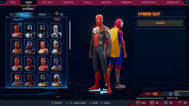 1697732350 959 Tous les costumes dans Spider Man 2 pour Peter et Miles