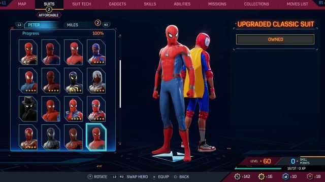 1697732351 229 Tous les costumes dans Spider Man 2 pour Peter et Miles