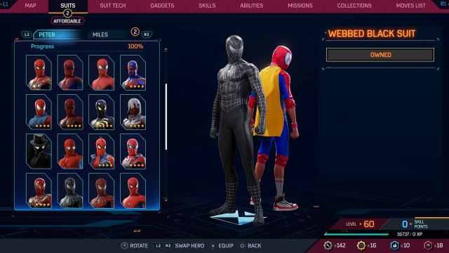1697732351 710 Tous les costumes dans Spider Man 2 pour Peter et Miles