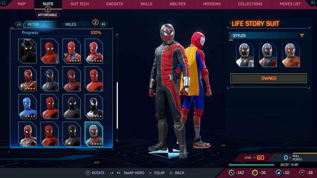 1697732352 411 Tous les costumes dans Spider Man 2 pour Peter et Miles