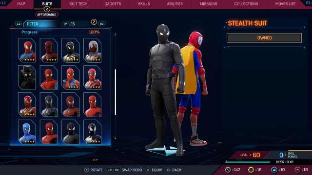1697732352 520 Tous les costumes dans Spider Man 2 pour Peter et Miles