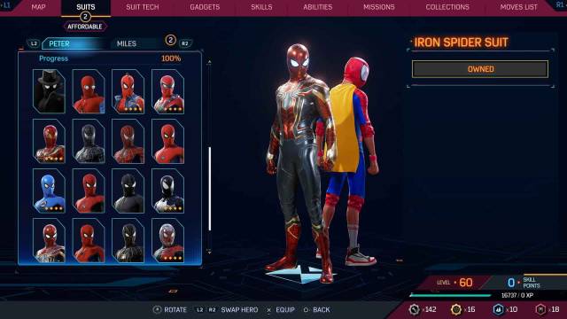 1697732352 557 Tous les costumes dans Spider Man 2 pour Peter et Miles