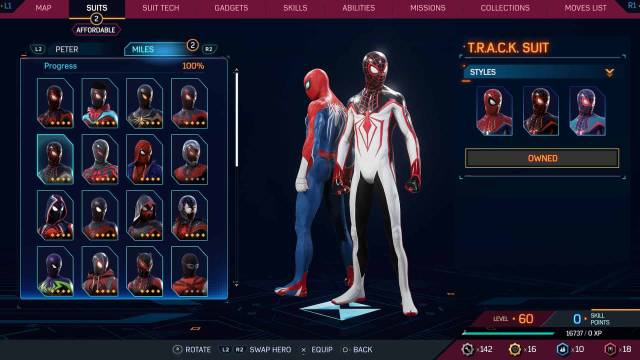 1697732353 667 Tous les costumes dans Spider Man 2 pour Peter et Miles