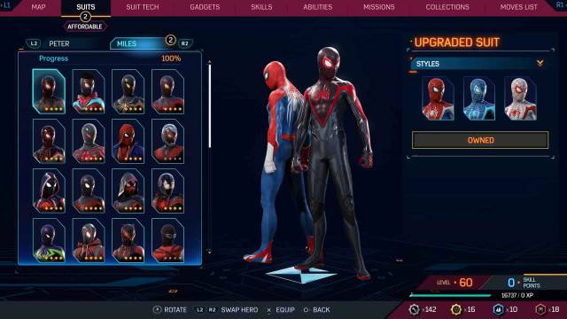 1697732353 931 Tous les costumes dans Spider Man 2 pour Peter et Miles