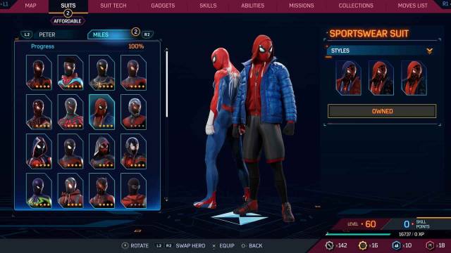 1697732354 955 Tous les costumes dans Spider Man 2 pour Peter et Miles