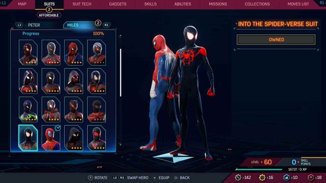 1697732355 229 Tous les costumes dans Spider Man 2 pour Peter et Miles