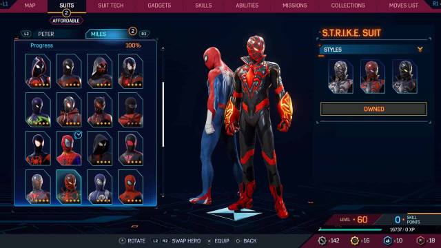 1697732356 629 Tous les costumes dans Spider Man 2 pour Peter et Miles