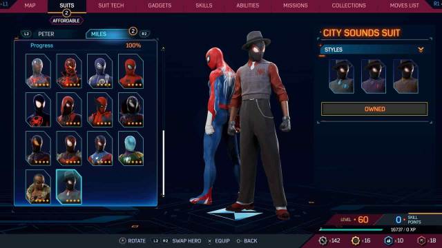 1697732357 119 Tous les costumes dans Spider Man 2 pour Peter et Miles