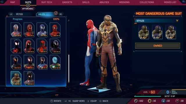 1697732357 652 Tous les costumes dans Spider Man 2 pour Peter et Miles
