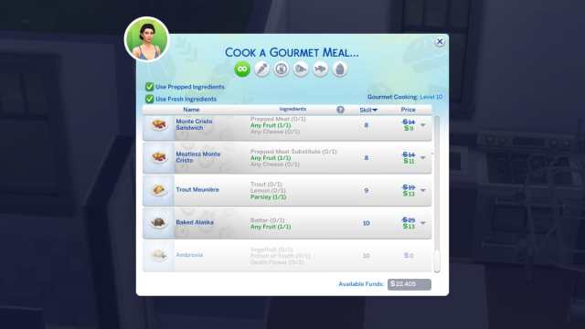 Comment faire de lambroisie dans Les Sims 4 – Recette