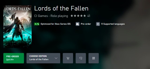 Lords of the Fallen est il dans le Game Pass