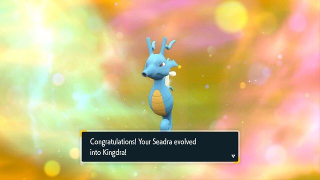 Comment faire evoluer Seadra en Kingdra dans Pokemon Scarlet amp