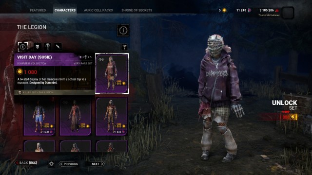 1704827619 736 Dead by Daylight Tous les cosmetiques DOMREBEL – Listes
